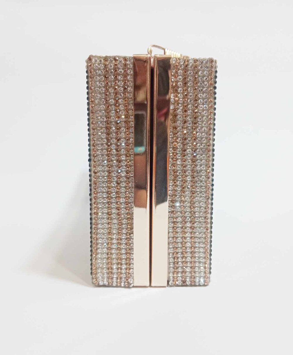 Bridal Clutch Metal Handel Party Use stylish design for girls - Image 3