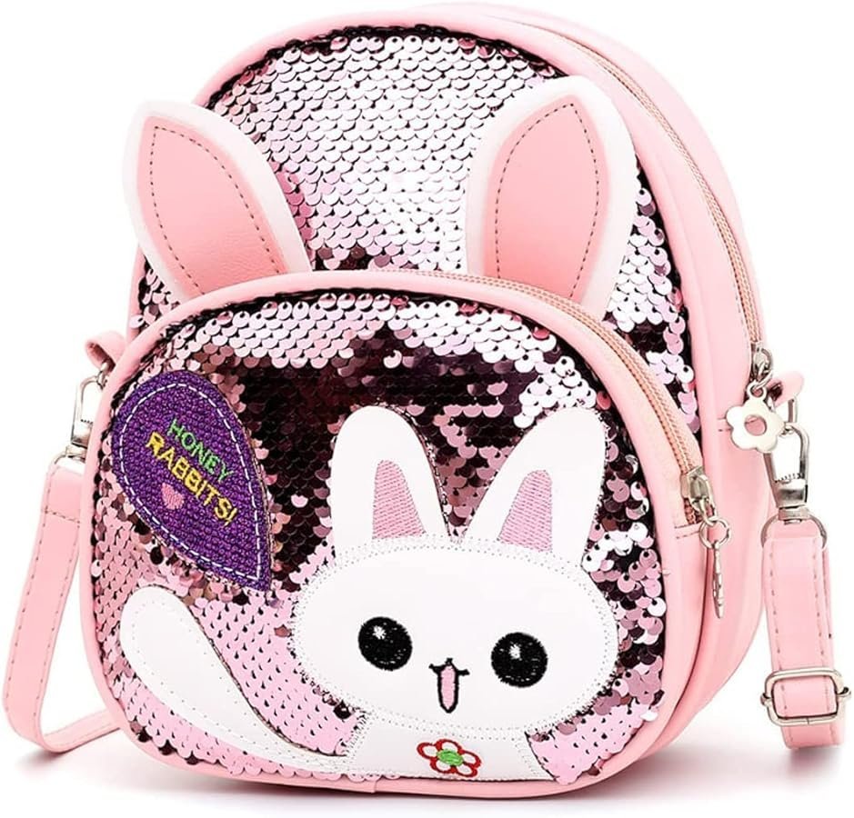 Sparkling Bunny Sequin Kids Backpack β Cute Mini Shoulder Bag for Girls - Image 6